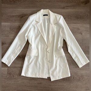 Women's Cream Tailored Blazer Jacket